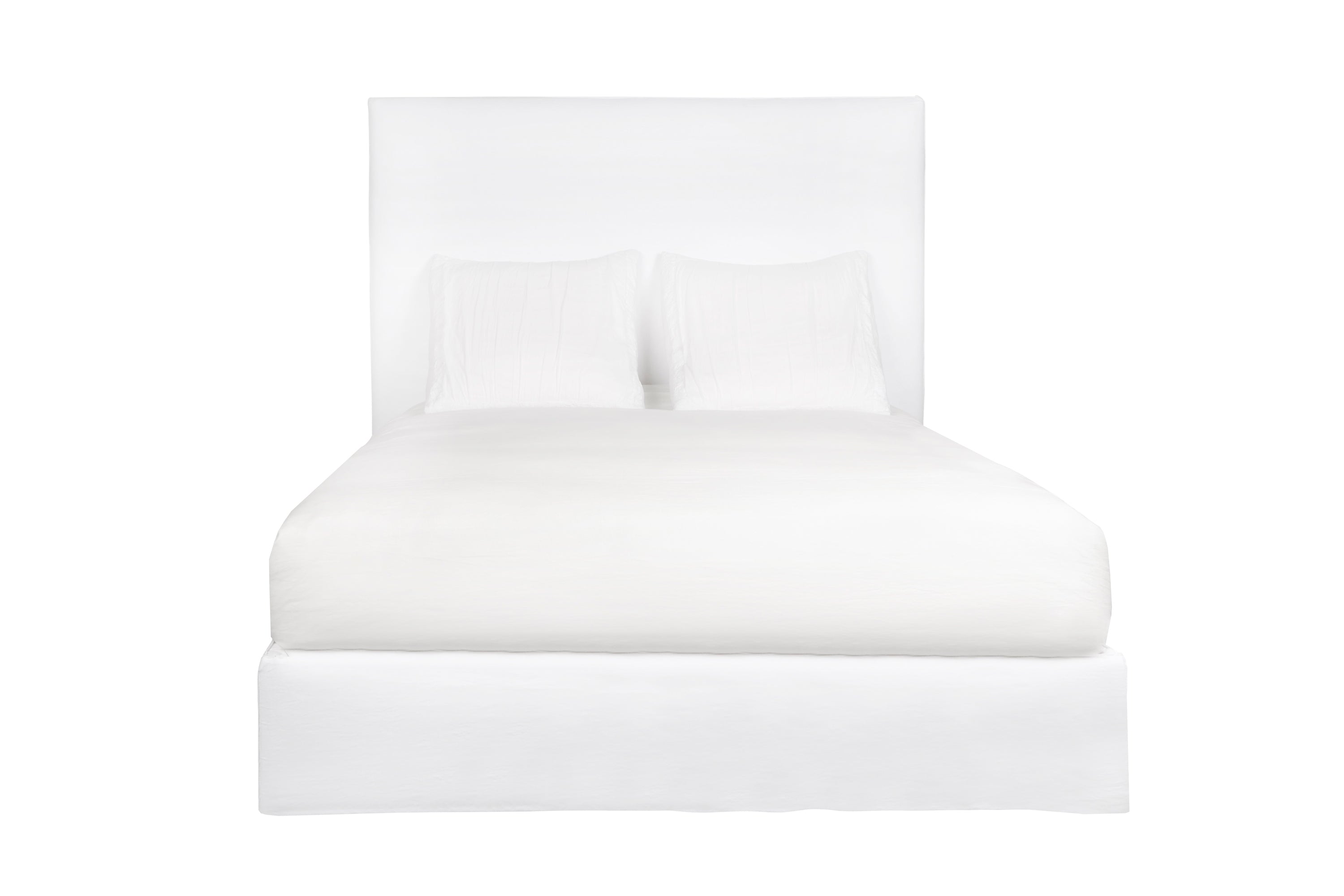Tall white bed frame hot sale