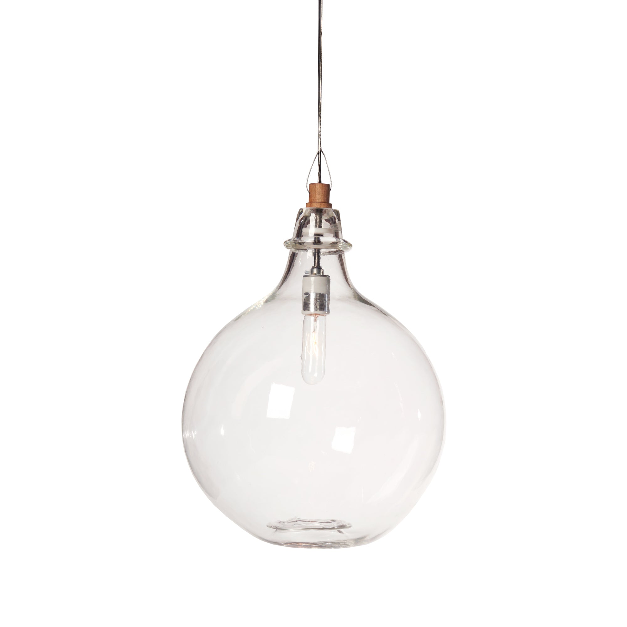 Large glass deals jug pendant light