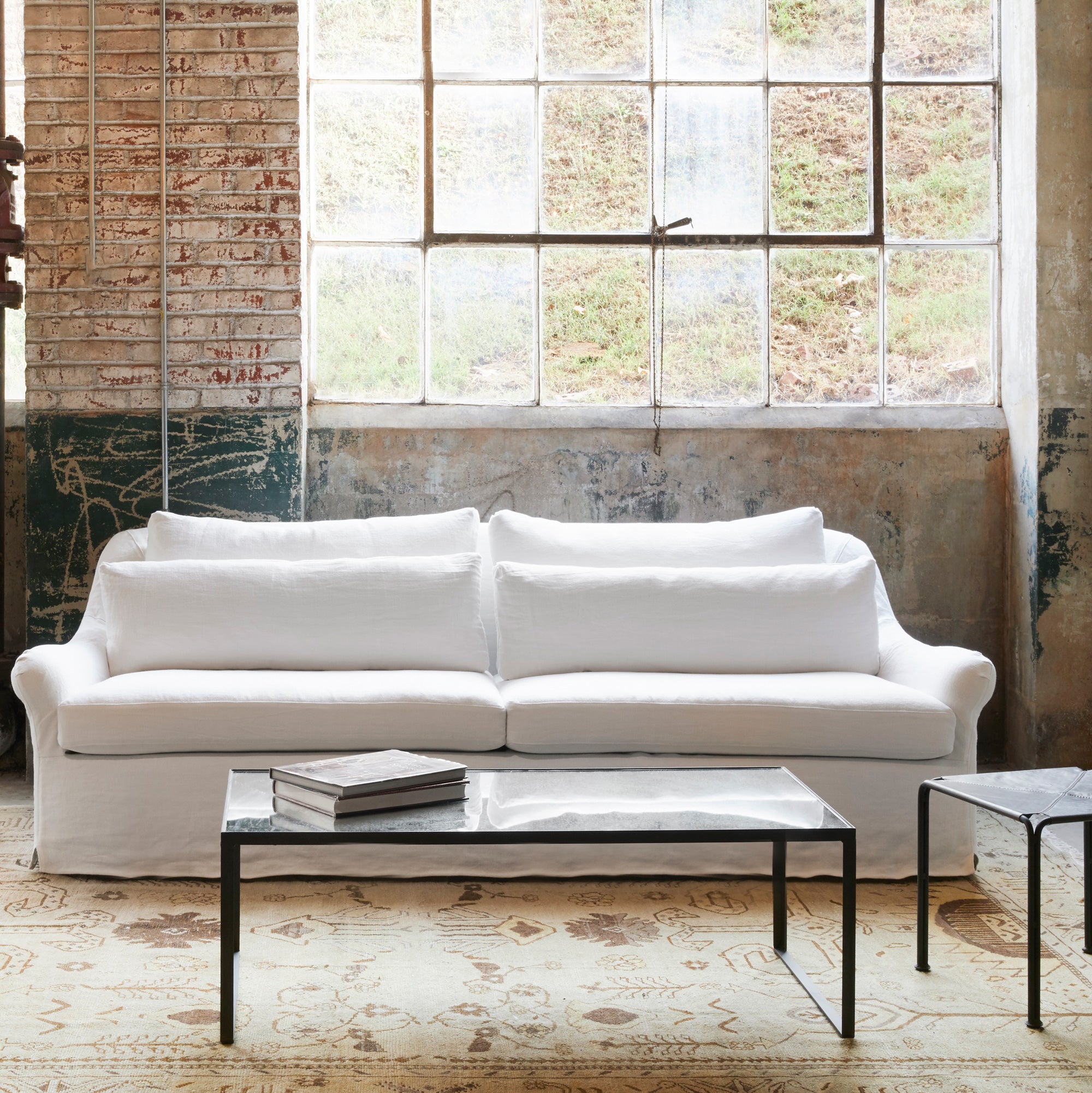  Genevieve Sofa 96" - Brevard Ivory 