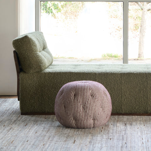 Pouf Ottoman 20" - Shiloh Plum
